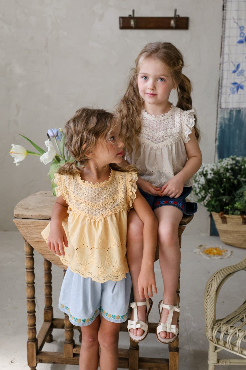 韓國童裝 26夏| FU28 Mio Blouse 米奧襯衫 (90-140cm)