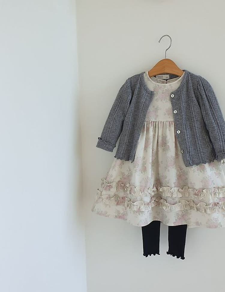 韓國童裝 26秋| EL01 Coco Dress (Check/Floral) (85-120)
