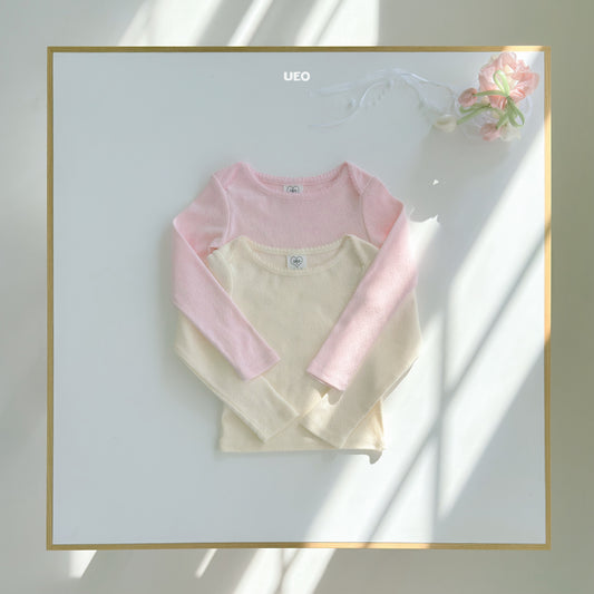 韓國童裝 26春 |  UE28 Butter Pink Cotton T-Shirt (90-125cm)