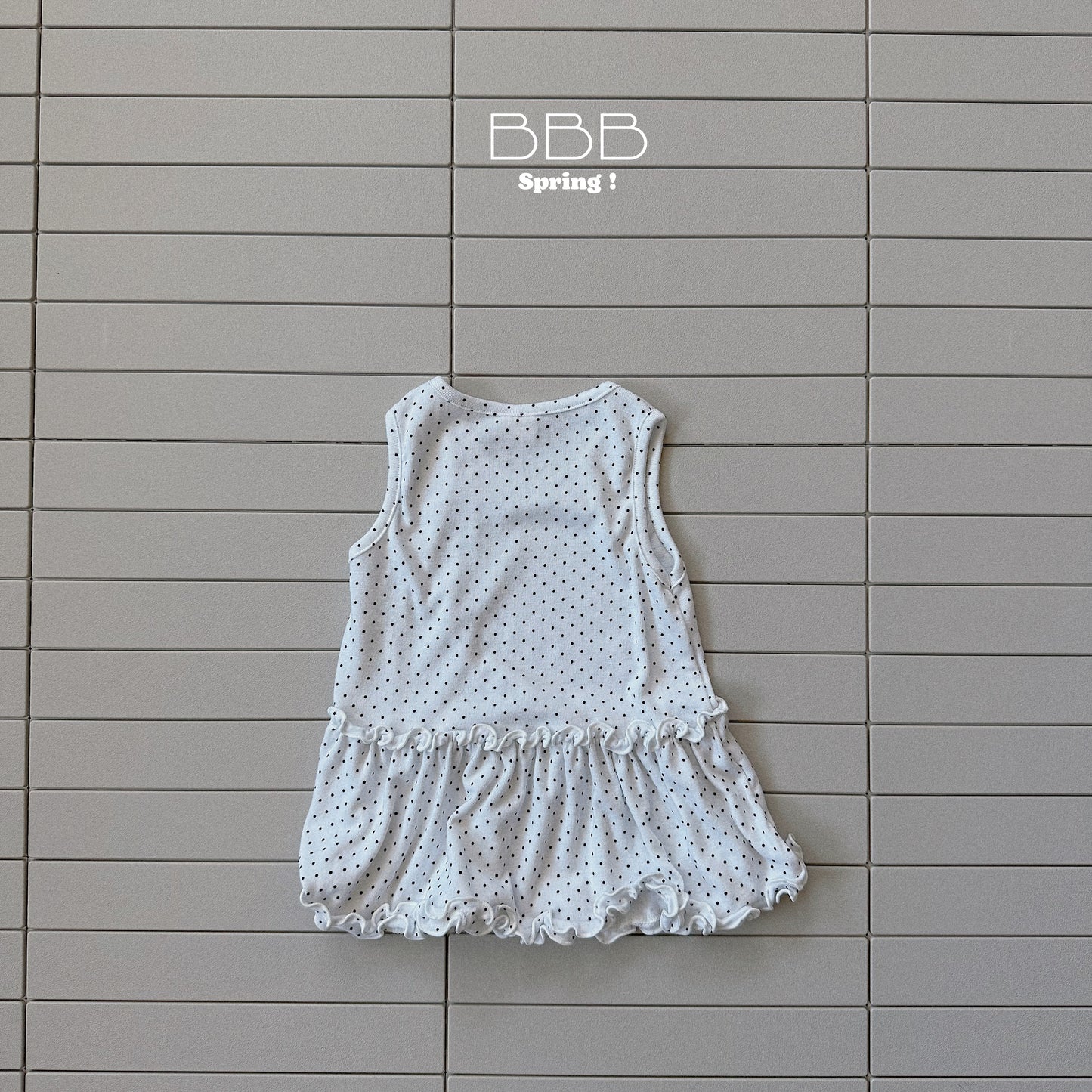 韓國童裝 26春 | BB11 Lacarong Sleeveless Dress (70-110cm)