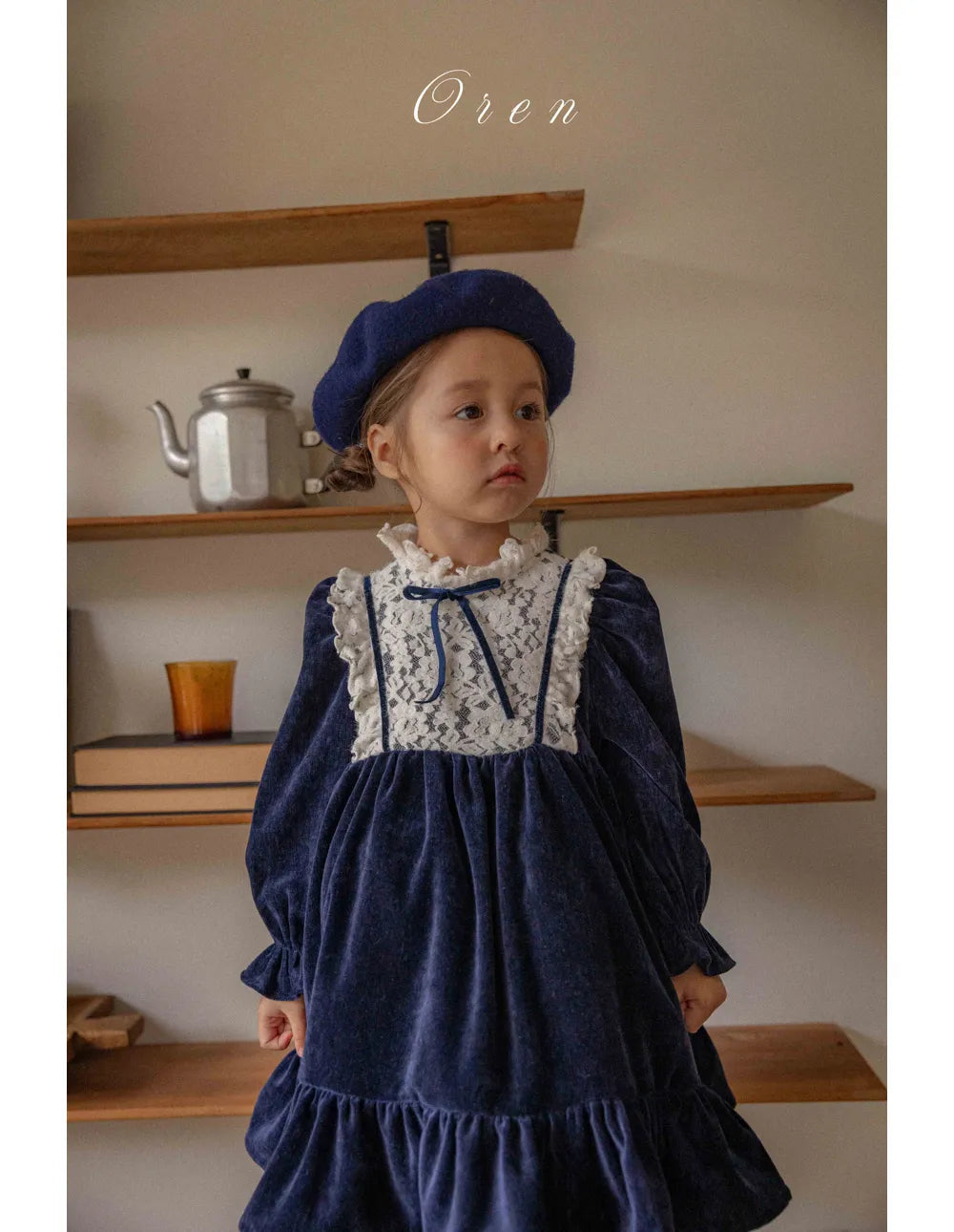 現貨▷  韓國童裝 25秋冬 | OR25451 Ellen Bella dress (90)