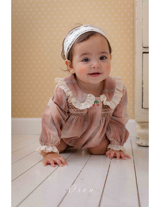 韓國童裝 26春 |  OR85 Cherry Smoking Suit (75~90cm)