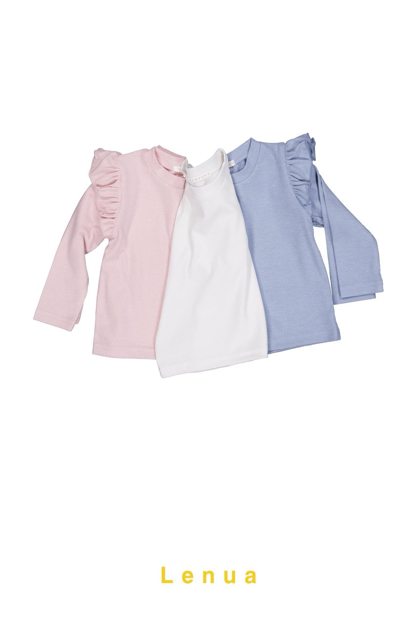 韓國童裝 26春 | LU26 Wing Ribbed Tee (80-130cm)