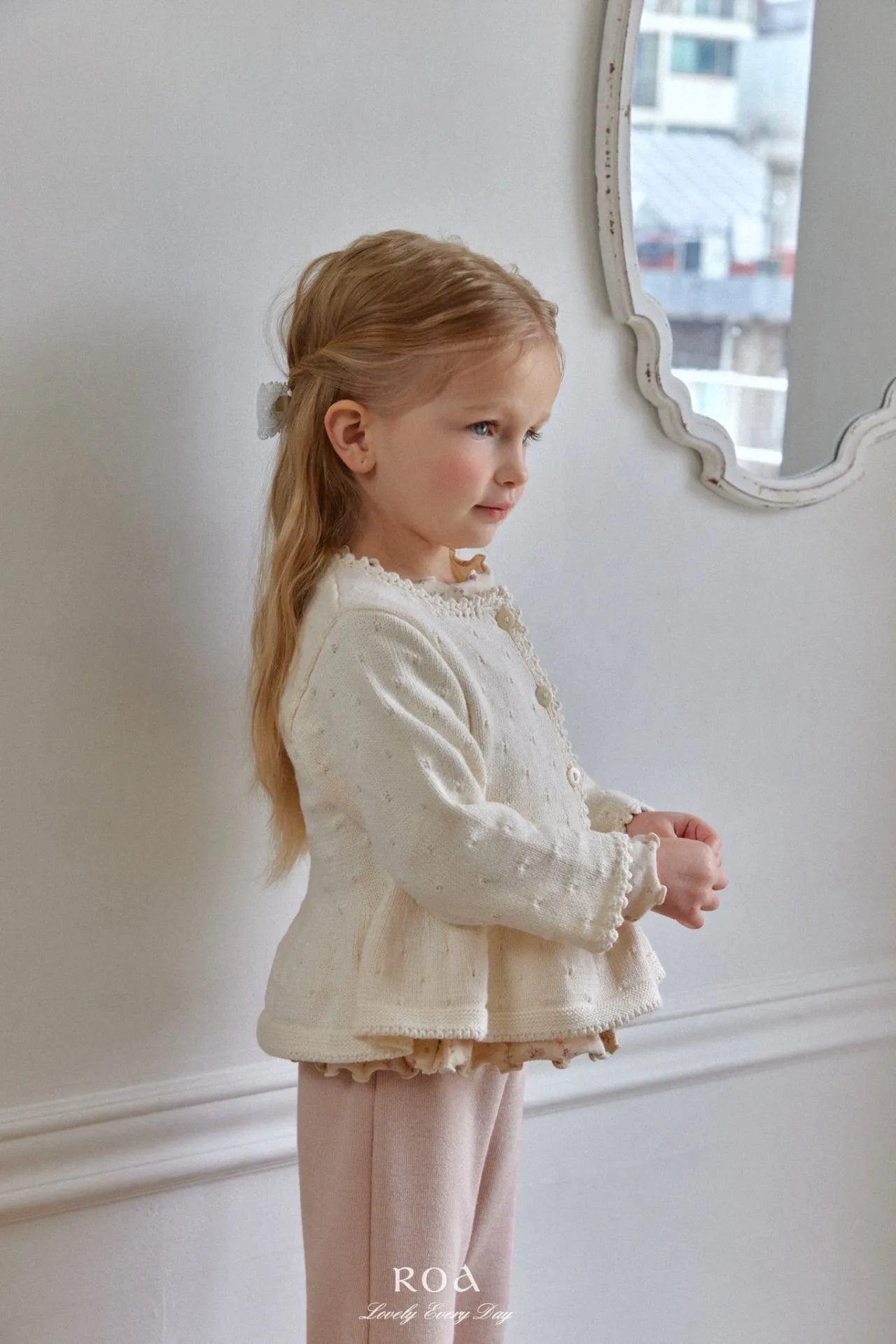 韓國童裝 26春 |   RO03 Flare Knit Cardigan (80~120cm)