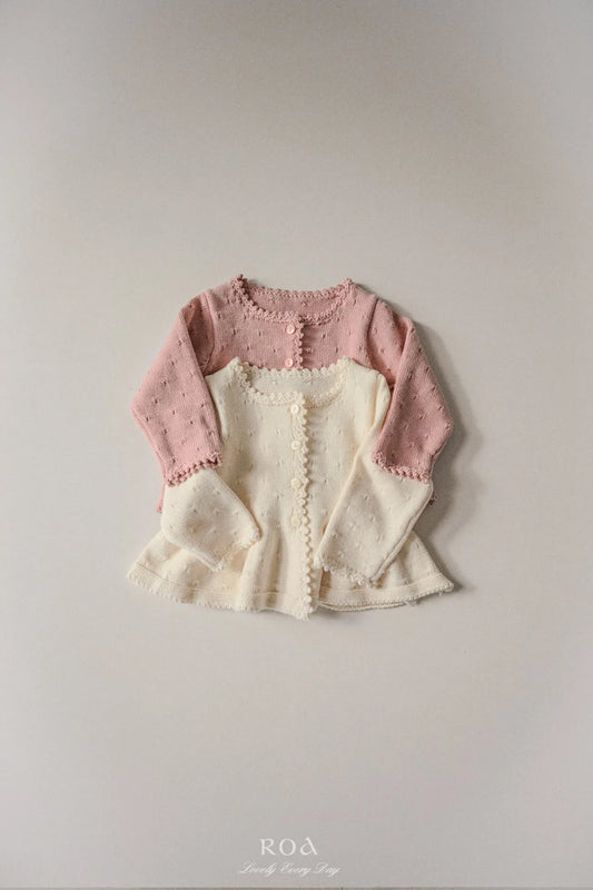 韓國童裝 26春 |   RO03 Flare Knit Cardigan (80~120cm)