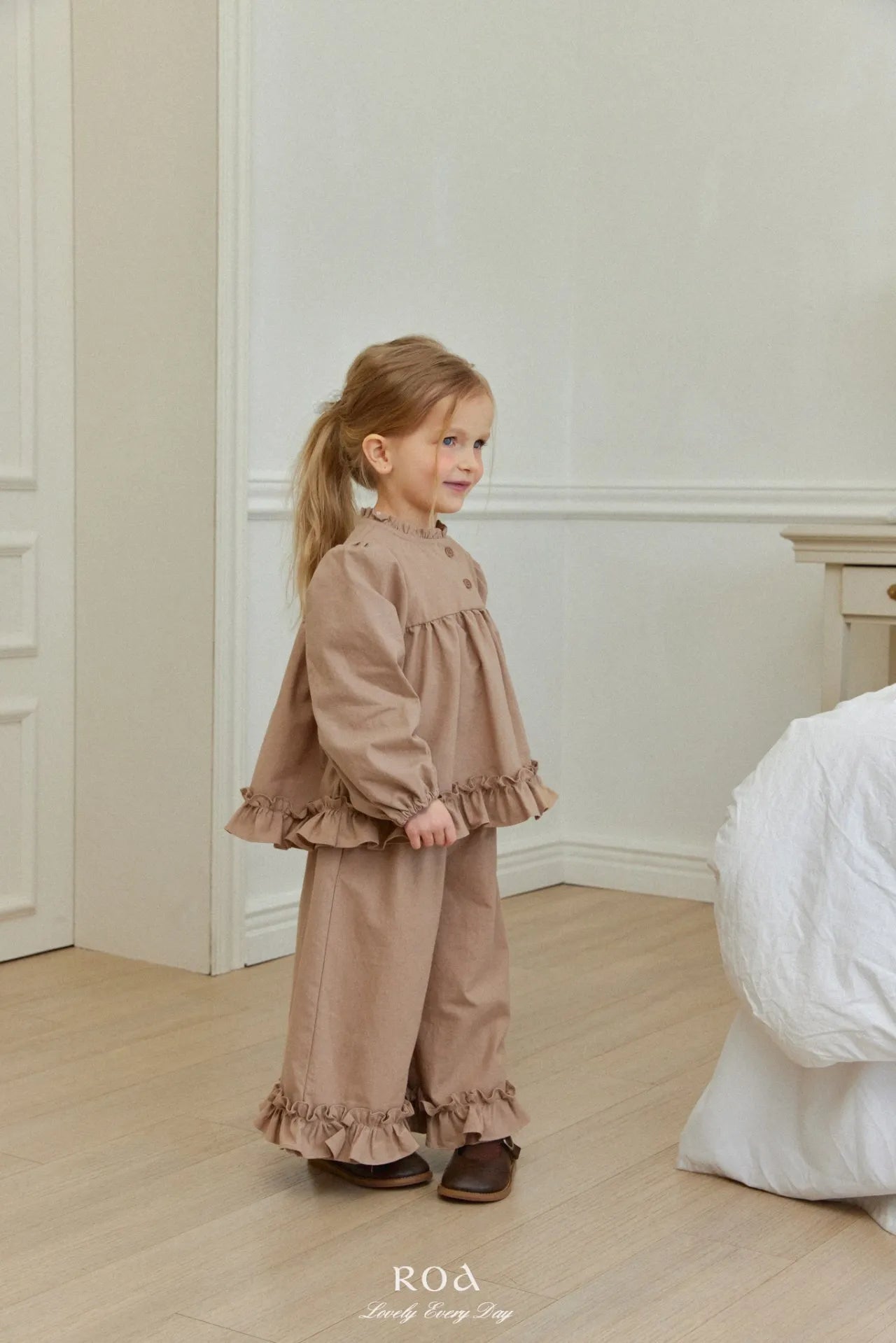 韓國童裝 26春 |   RO04 Square Scrunch Set (80~120cm)