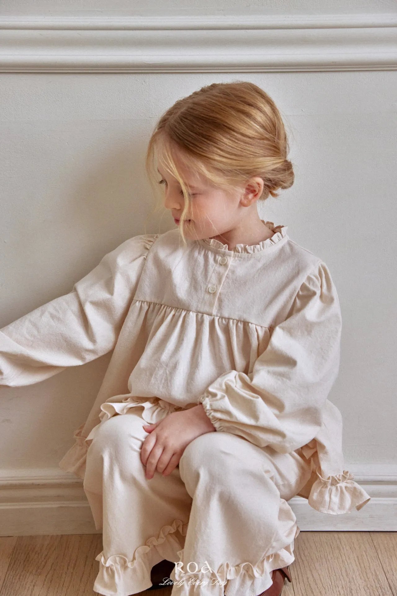 韓國童裝 26春 |   RO04 Square Scrunch Set (80~120cm)