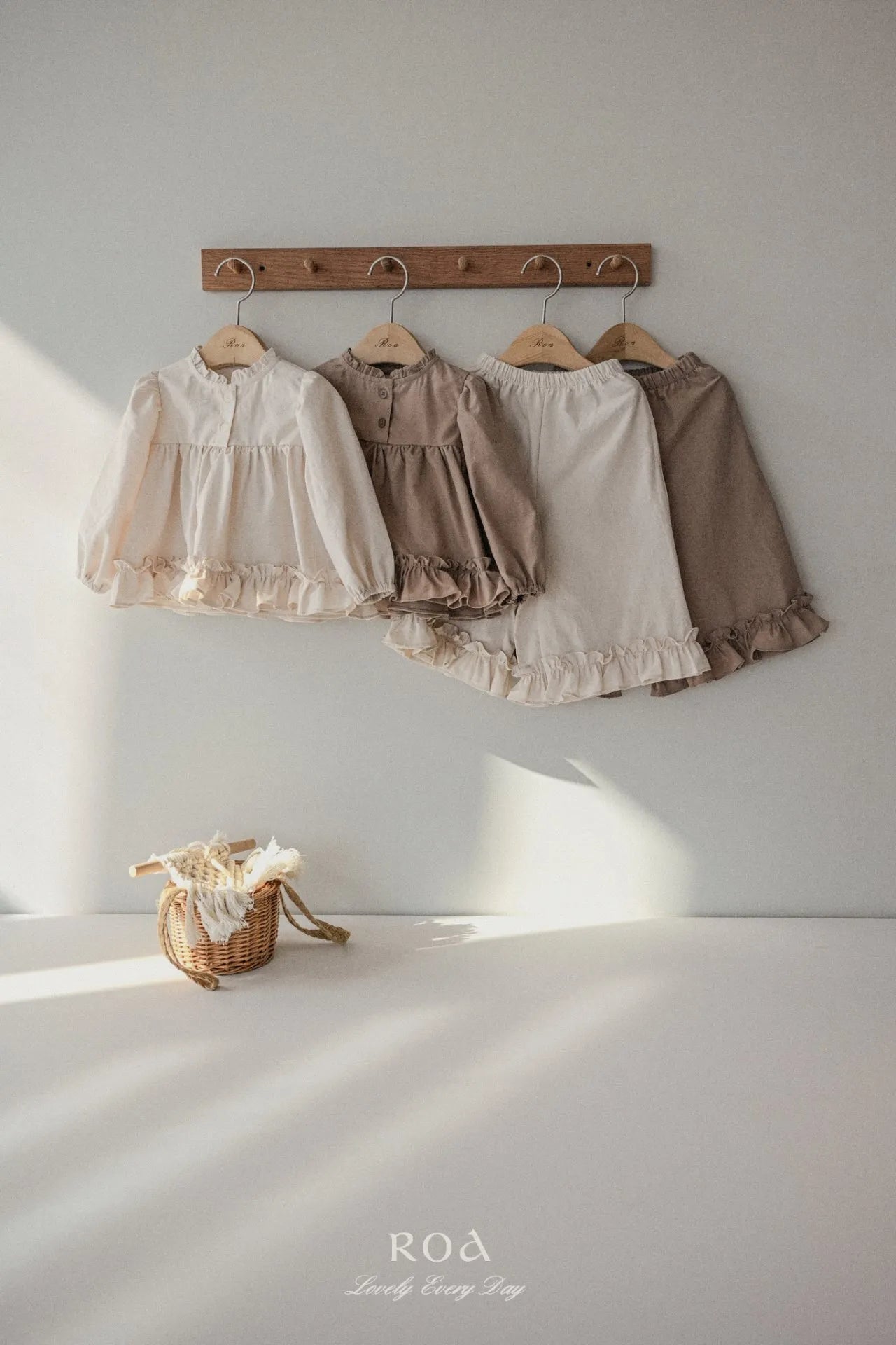 韓國童裝 26春 |   RO04 Square Scrunch Set (80~120cm)