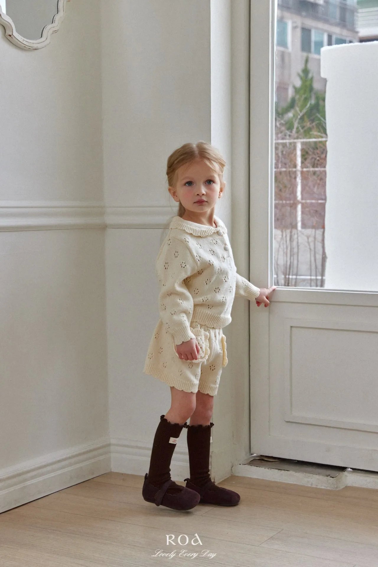 韓國童裝 26春 |   RO06 Punching Knit Set (80~120cm)