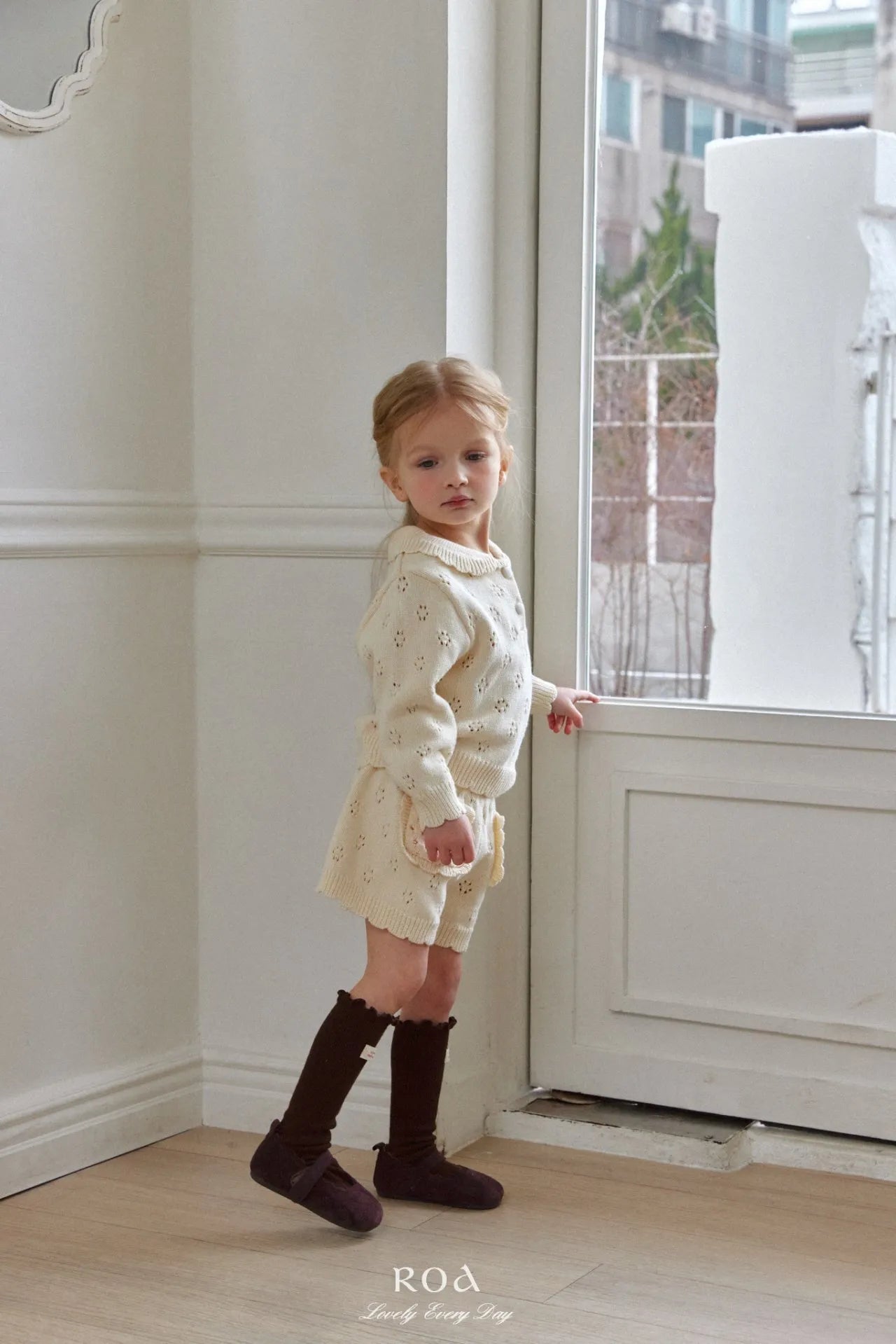 韓國童裝 26春 |   RO06 Punching Knit Set (80~120cm)