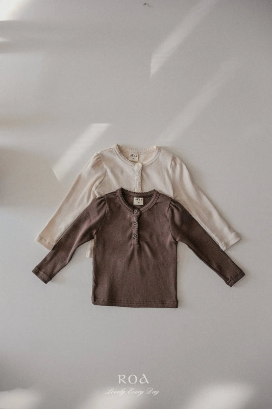 韓國童裝 26春 |   RO10 Ribbed Basic T-shirt (80~120cm)