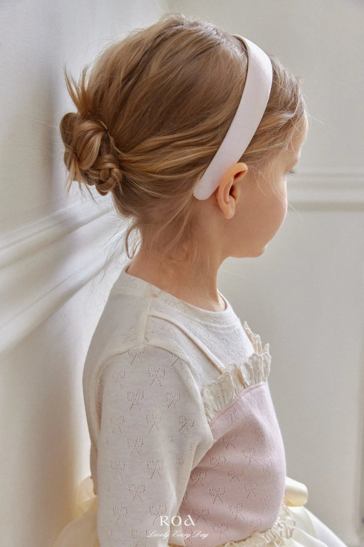 韓國童裝 26春 |   RO12 Contrast Lace T-shirt (80~120cm)