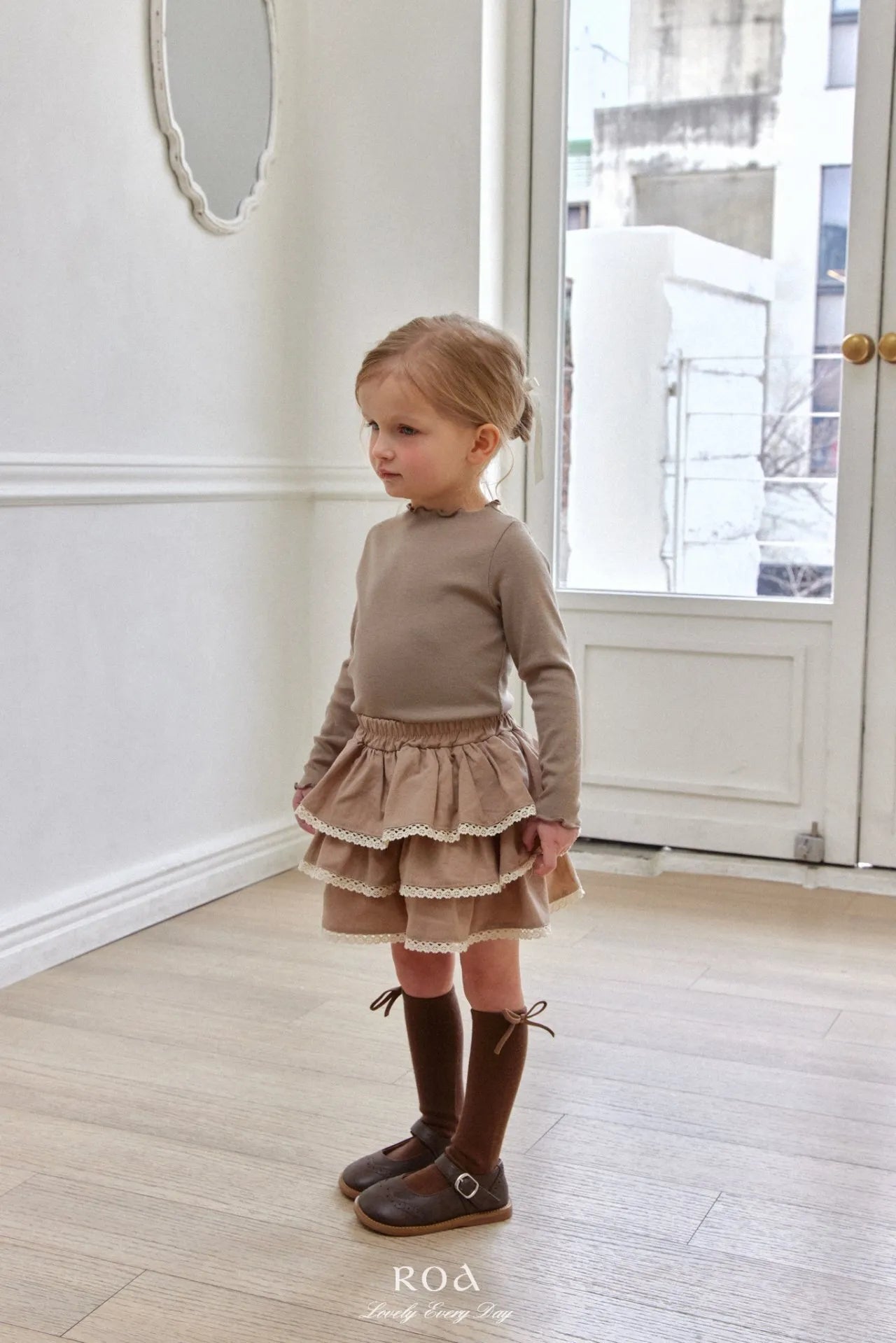 韓國童裝 26春 |   RO16 Spring Chloe Layered Pants (80~120cm)