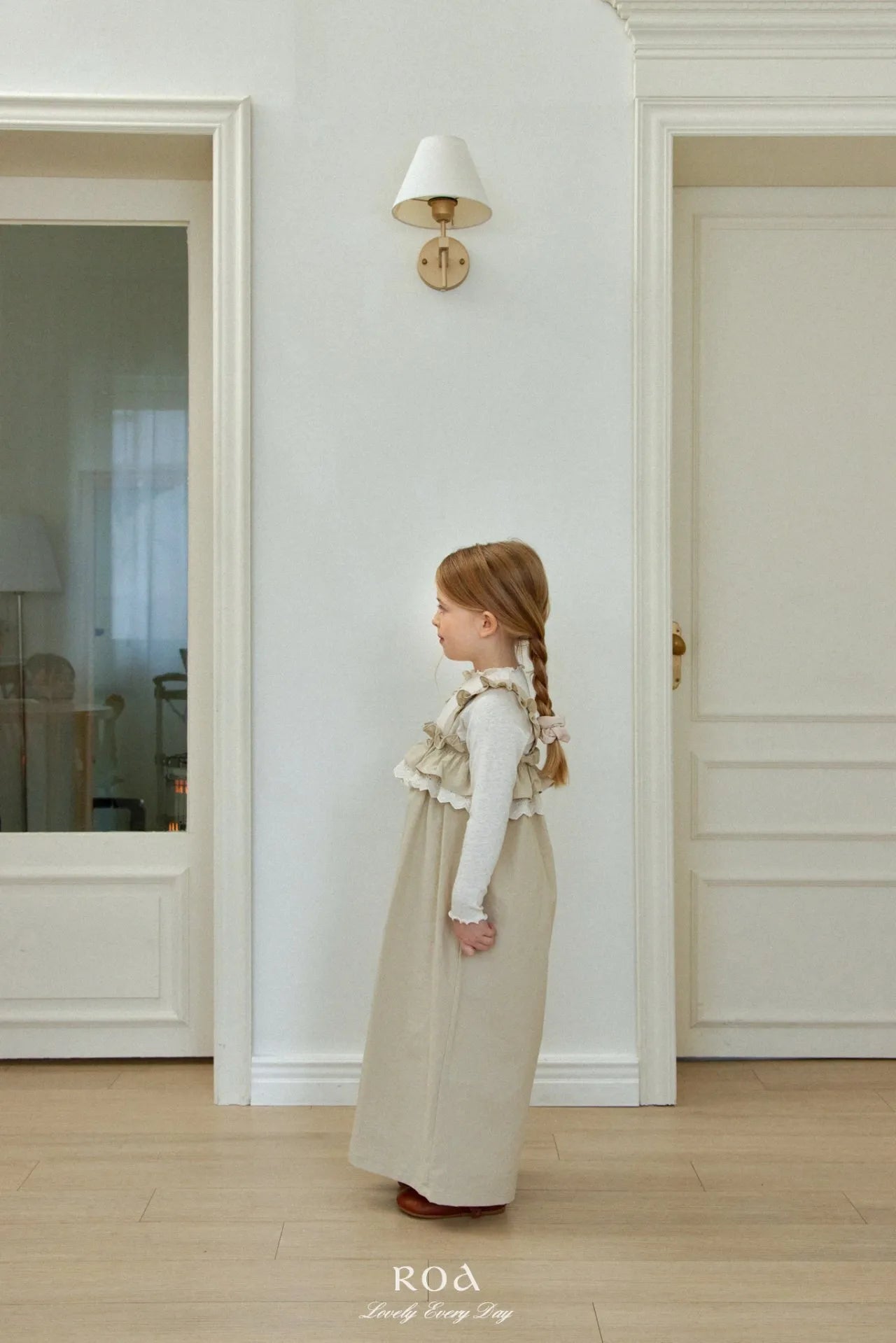 韓國童裝 26春 |   RO17 Lace Frill Suspender (80~120cm)