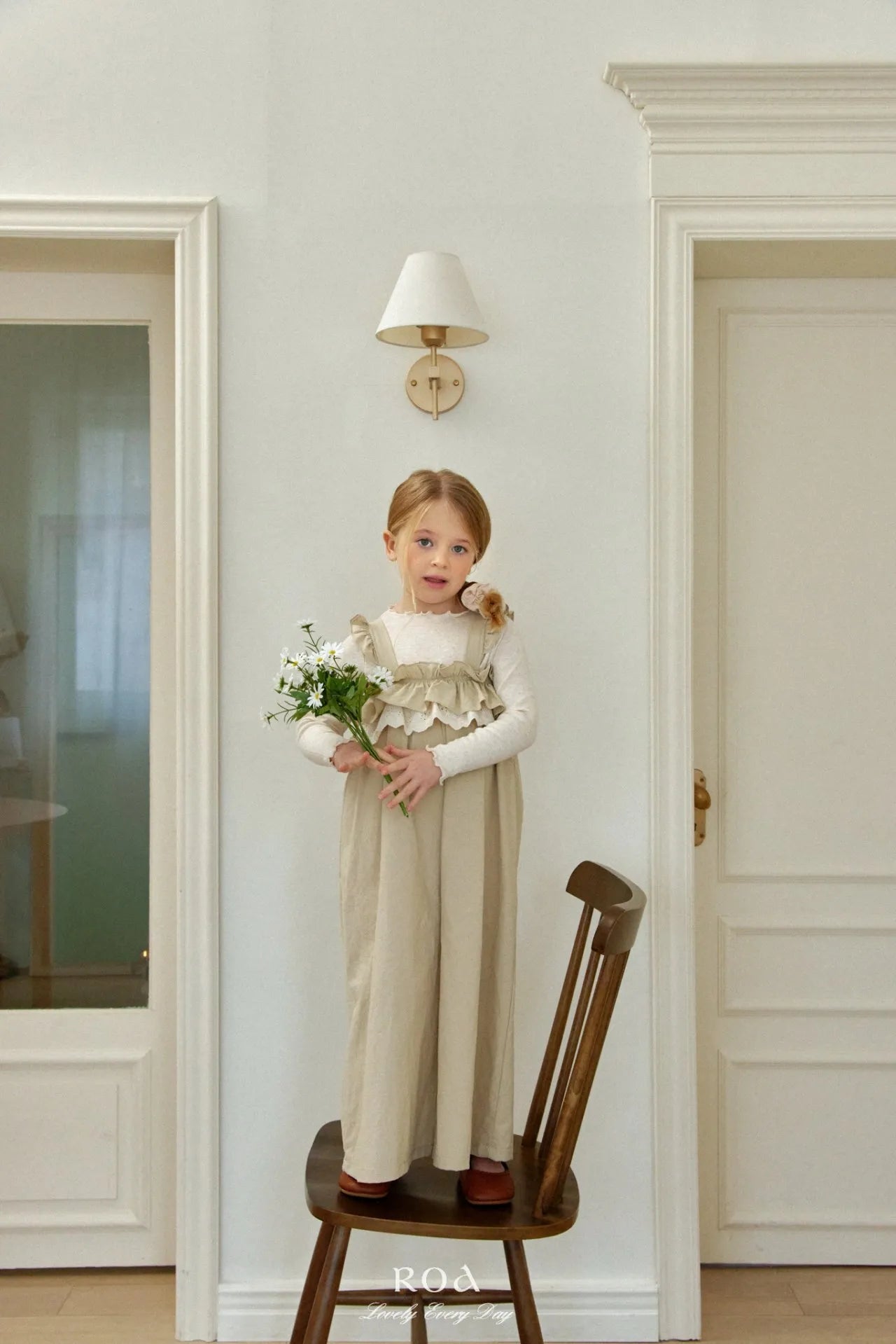 韓國童裝 26春 |   RO17 Lace Frill Suspender (80~120cm)