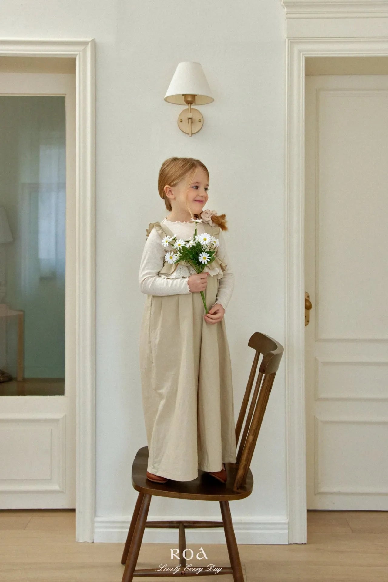 韓國童裝 26春 |   RO17 Lace Frill Suspender (80~120cm)