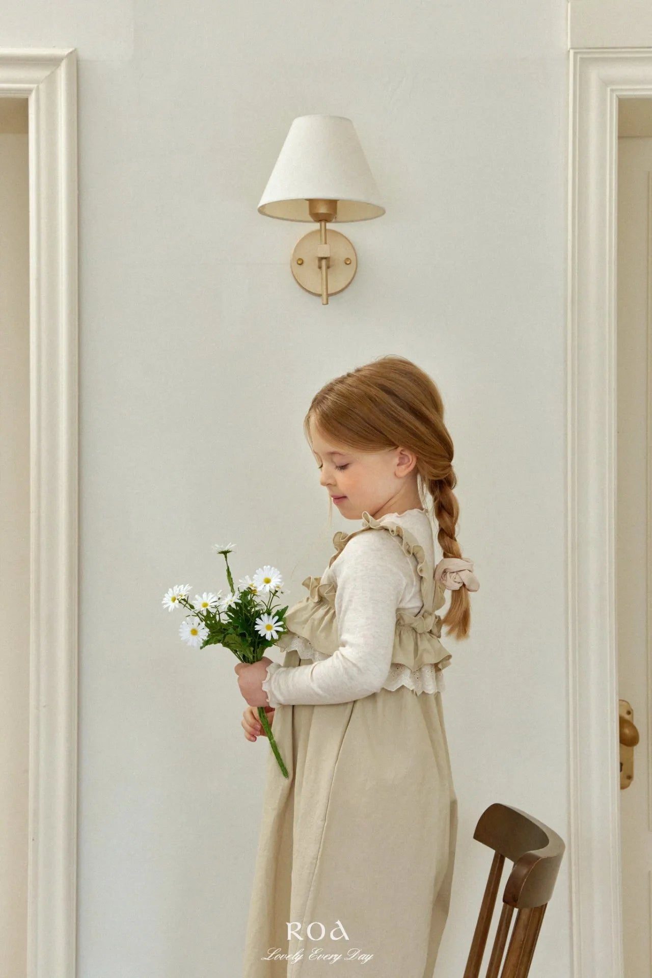 韓國童裝 26春 |   RO17 Lace Frill Suspender (80~120cm)