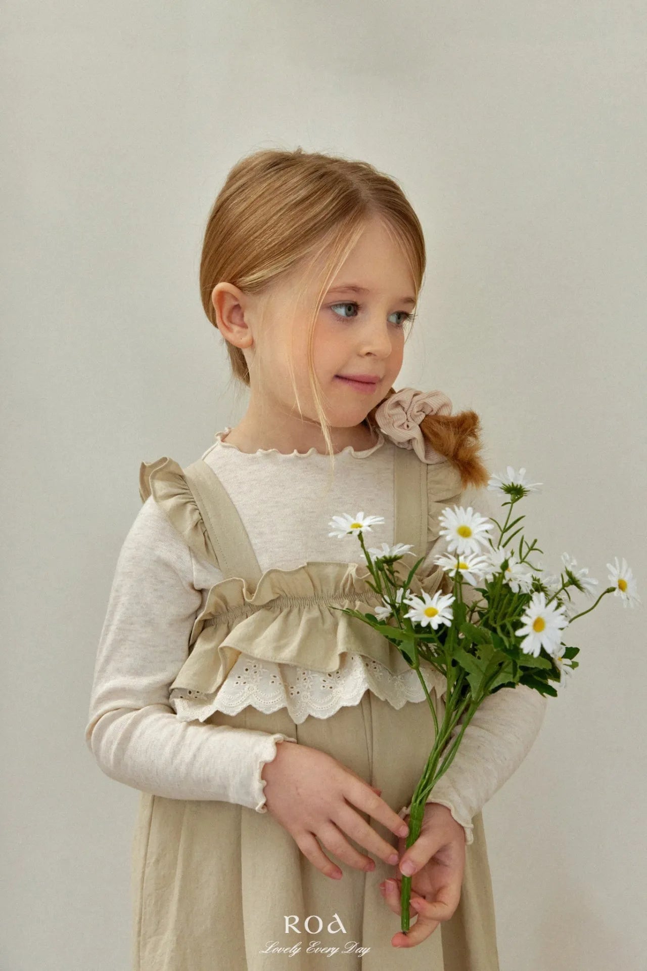 韓國童裝 26春 |   RO17 Lace Frill Suspender (80~120cm)