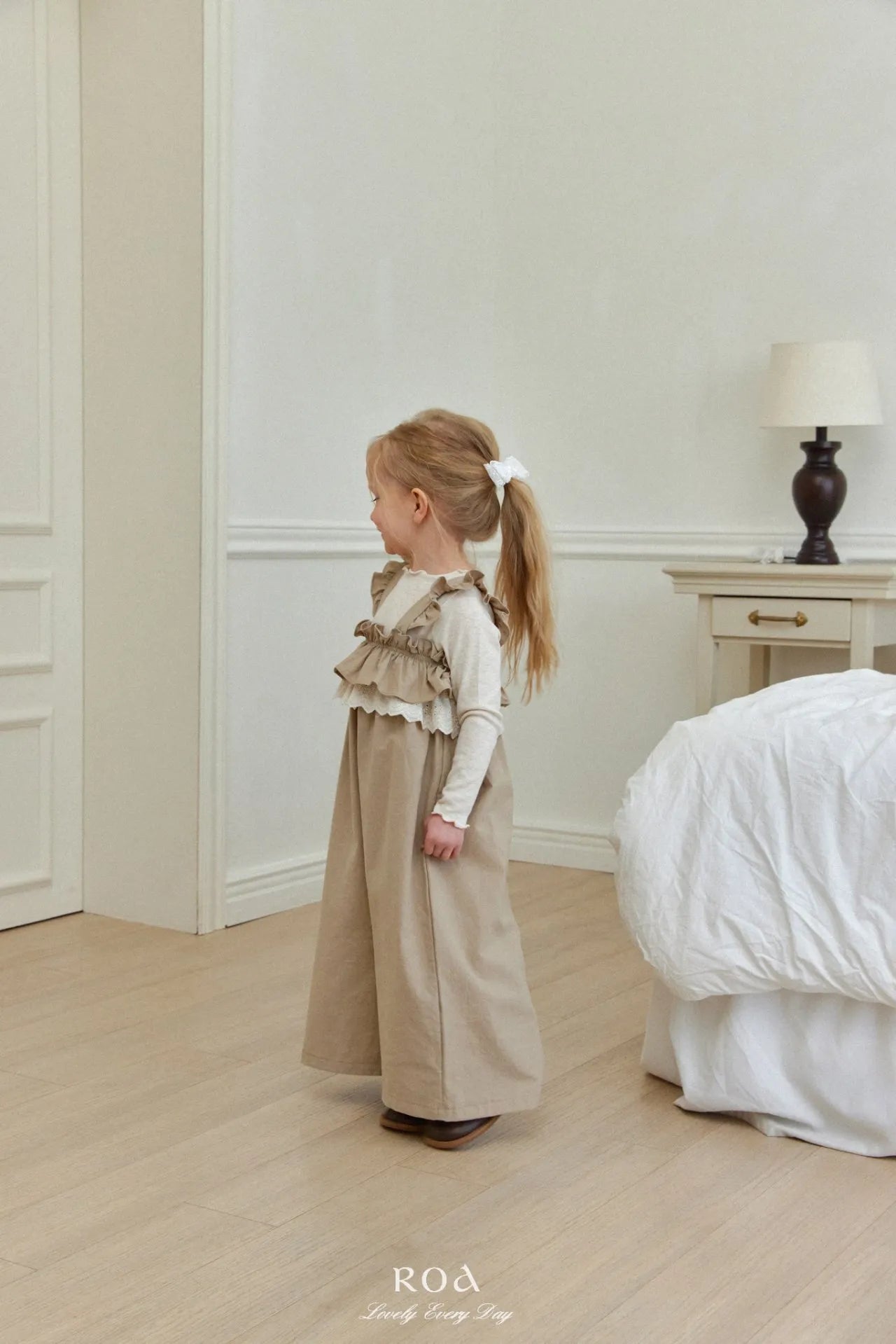 韓國童裝 26春 |   RO17 Lace Frill Suspender (80~120cm)