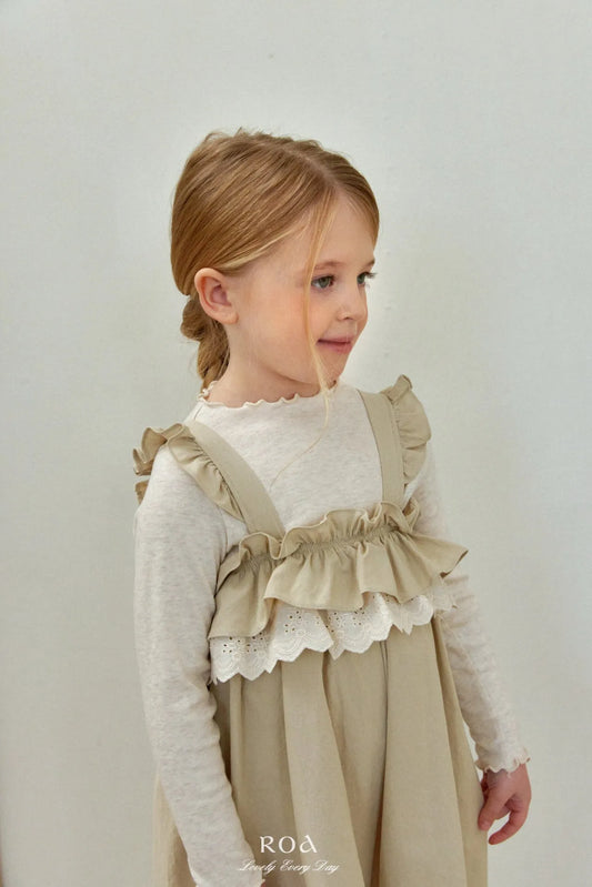 韓國童裝 26春 |   RO17 Lace Frill Suspender (80~120cm)