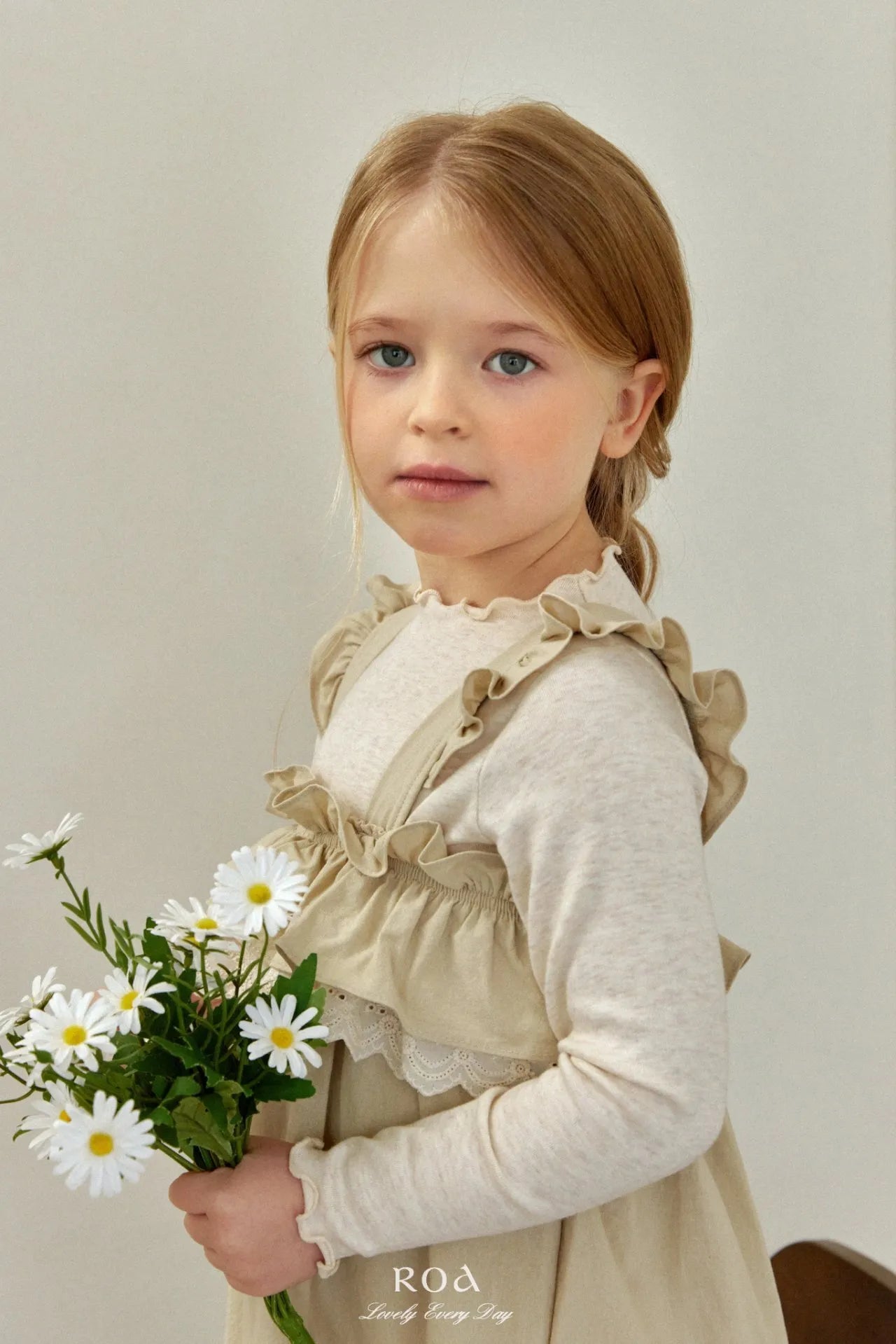 韓國童裝 26春 |   RO17 Lace Frill Suspender (80~120cm)