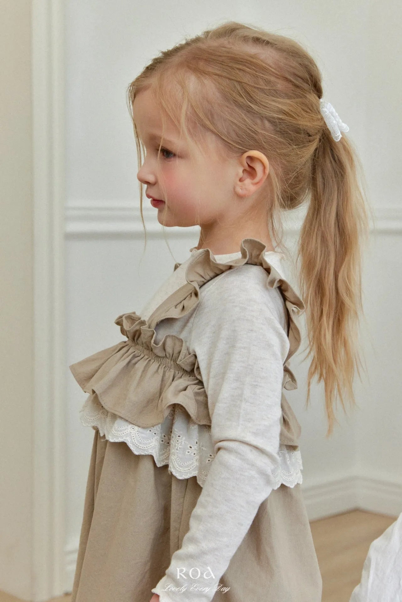 韓國童裝 26春 |   RO17 Lace Frill Suspender (80~120cm)