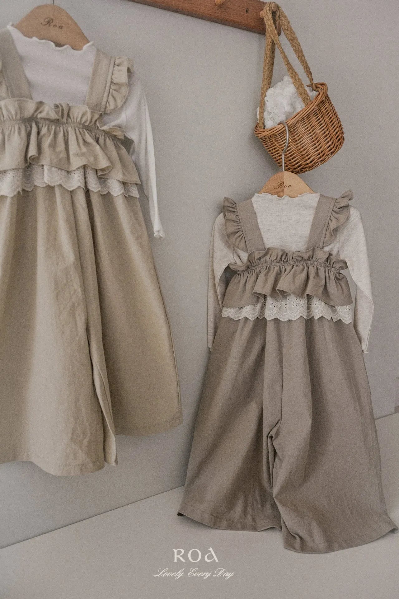 韓國童裝 26春 |   RO17 Lace Frill Suspender (80~120cm)