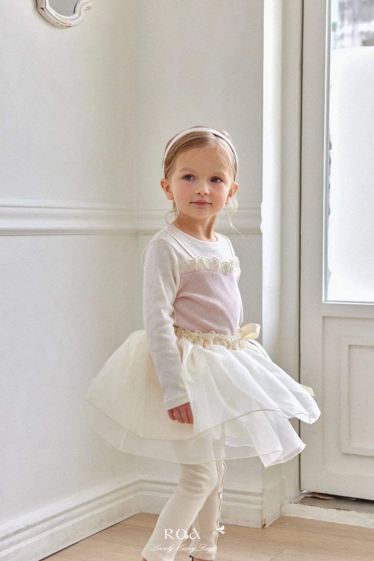 韓國童裝 26春 |   RO18 Double Organza Skirt (80~120cm)