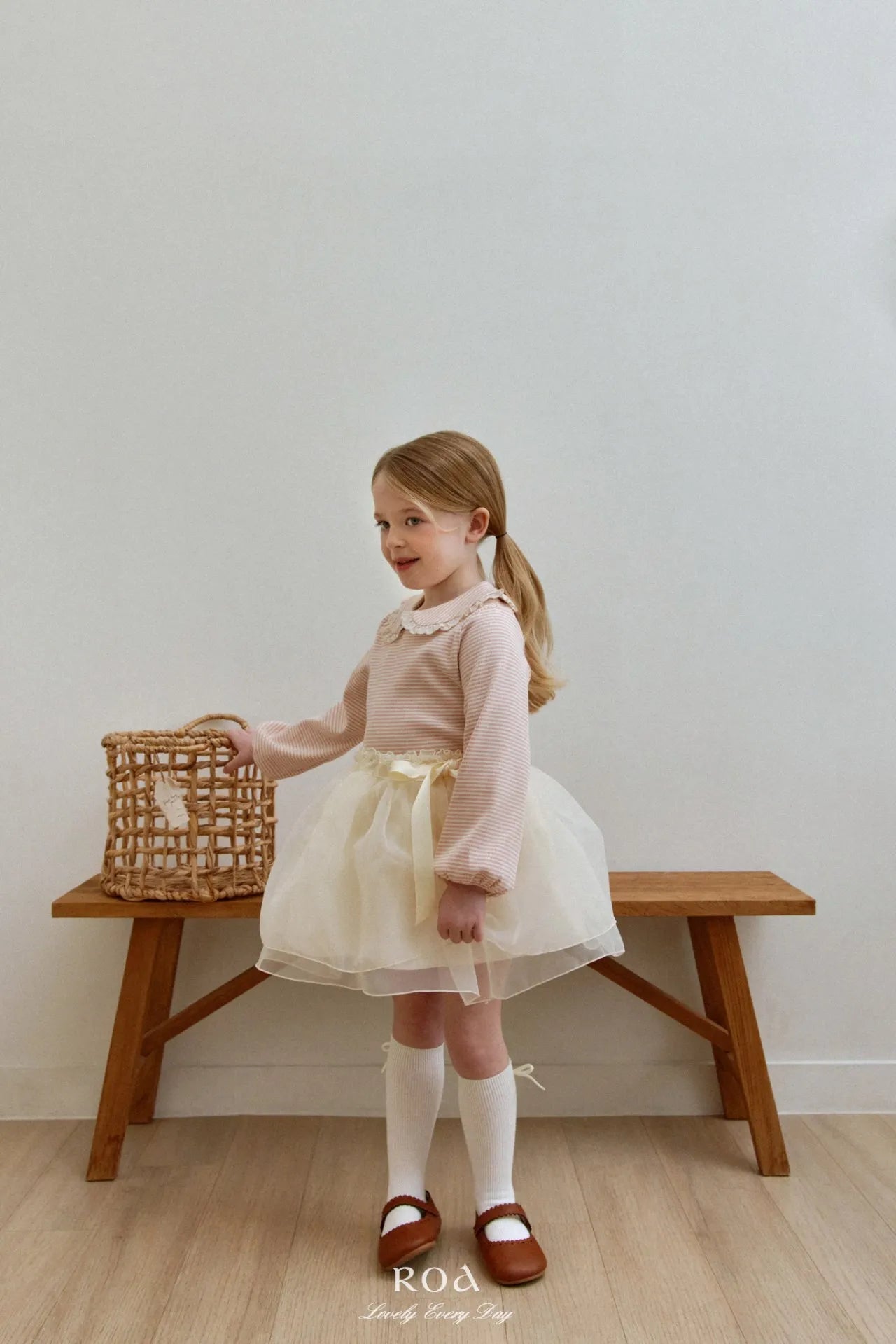 韓國童裝 26春 |   RO18 Double Organza Skirt (80~120cm)