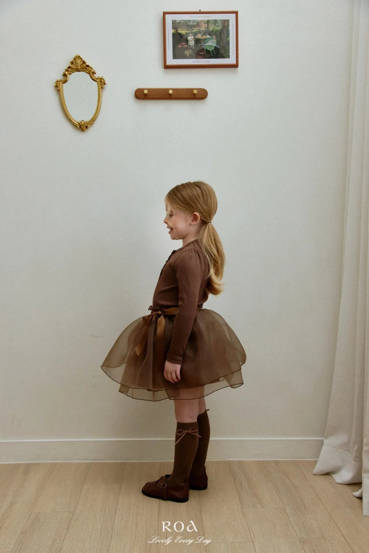 韓國童裝 26春 |   RO18 Double Organza Skirt (80~120cm)