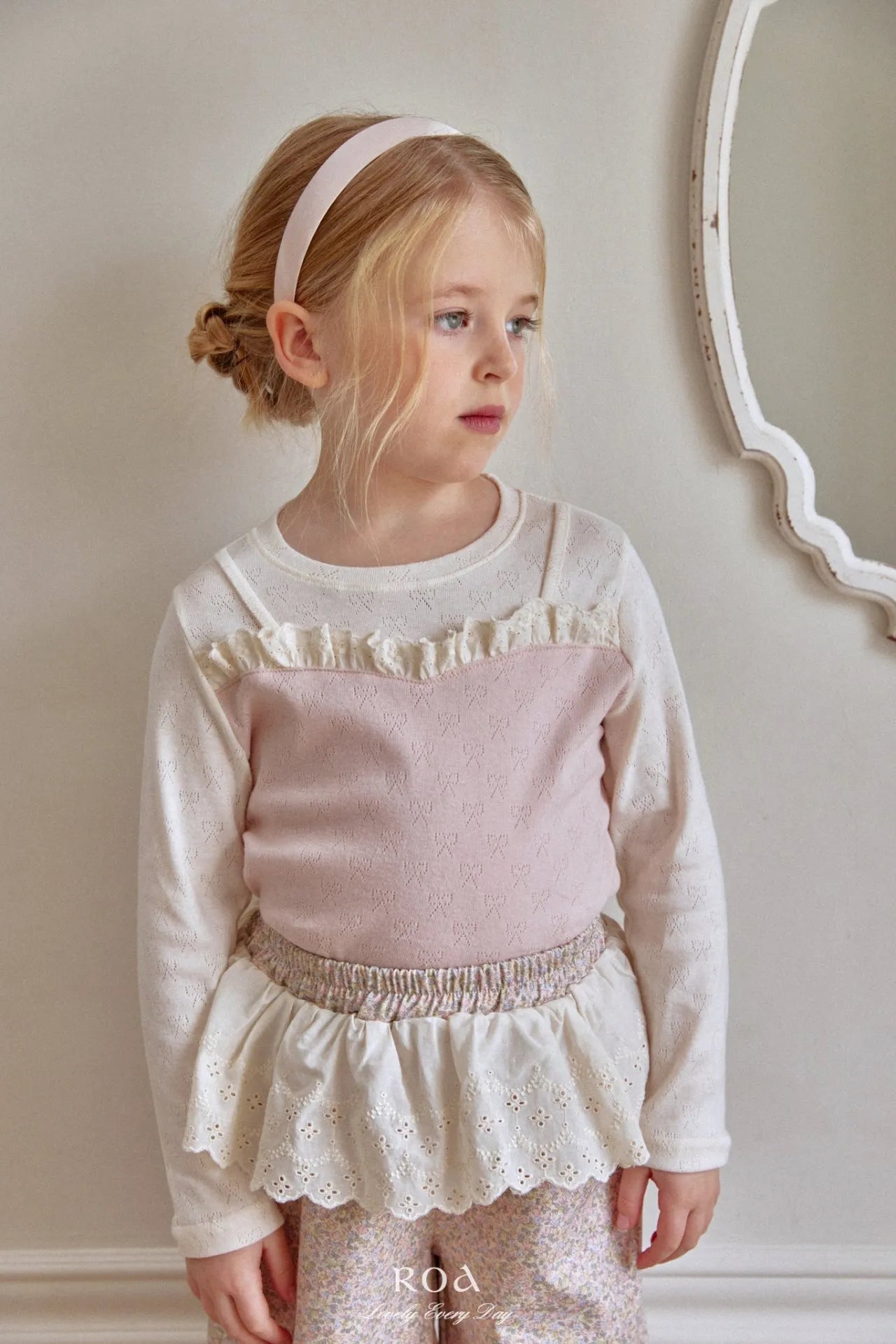 韓國童裝 26春 |   RO20 Floral Print Jogger Pants (80~120cm)