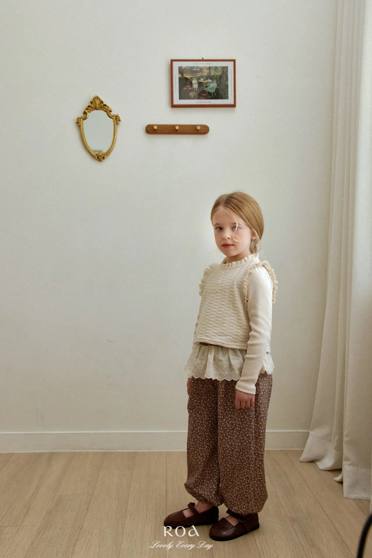 韓國童裝 26春 |   RO20 Floral Print Jogger Pants (80~120cm)