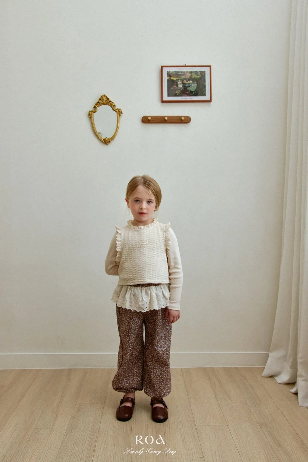 韓國童裝 26春 |   RO20 Floral Print Jogger Pants (80~120cm)