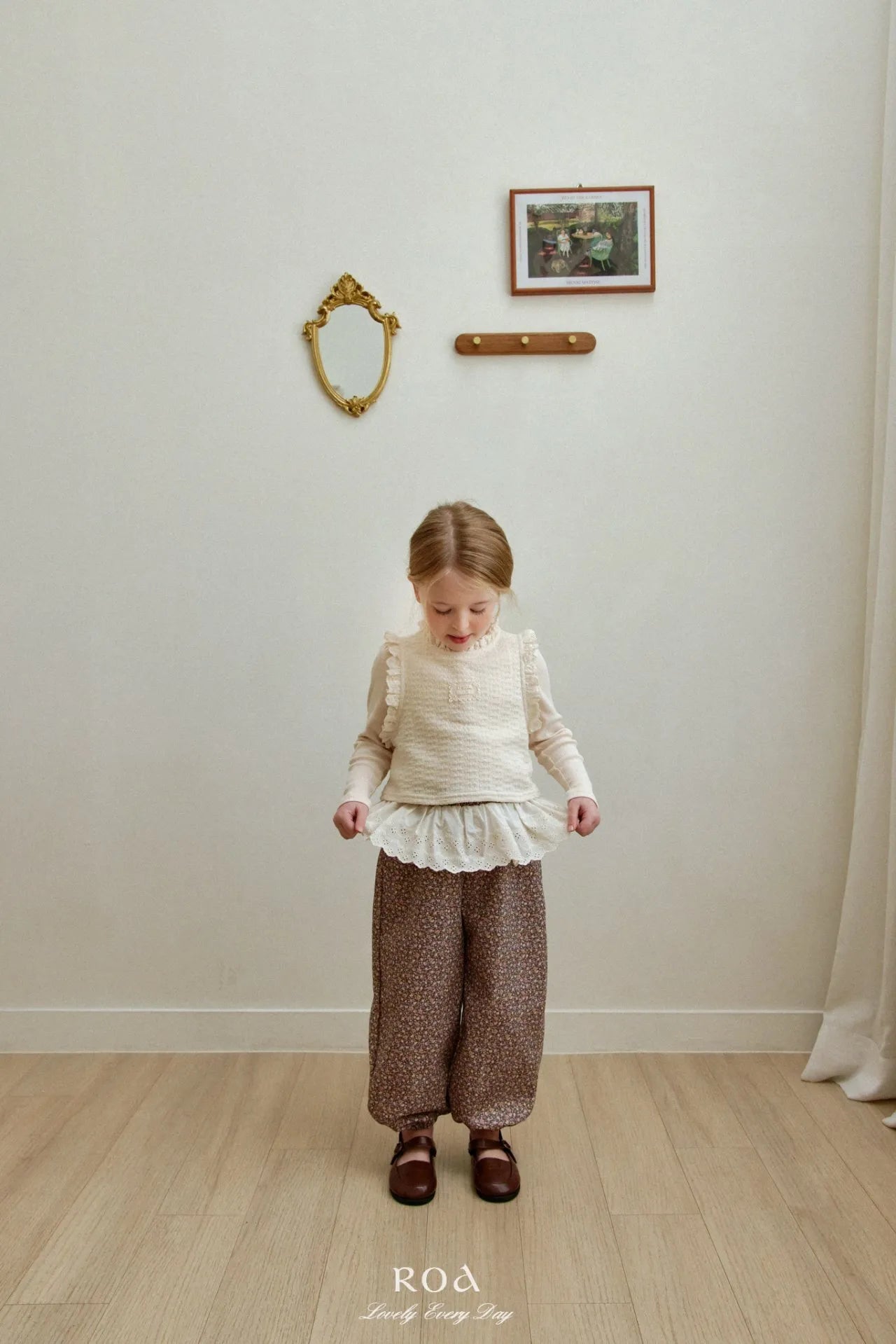 韓國童裝 26春 |   RO20 Floral Print Jogger Pants (80~120cm)