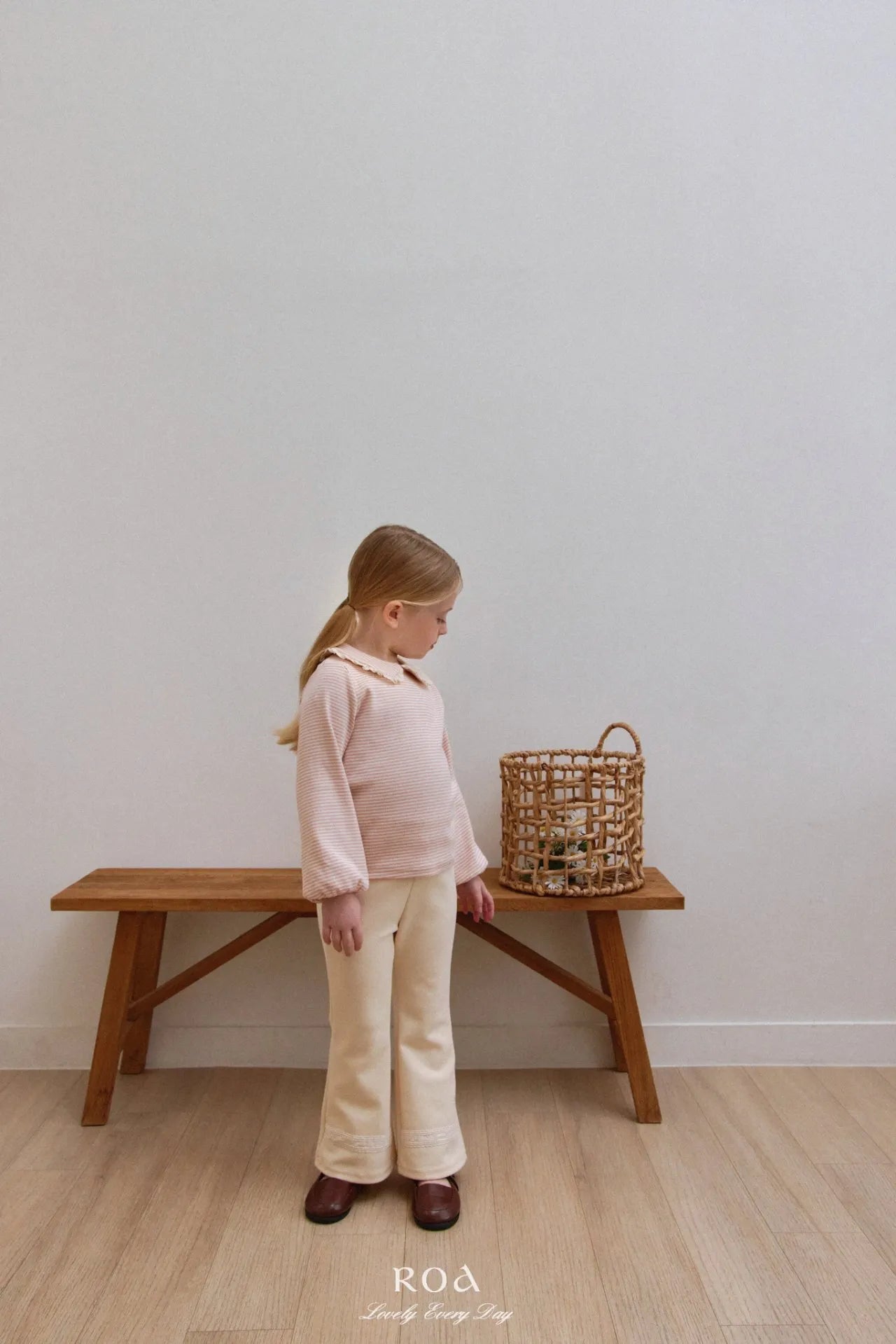 韓國童裝 26春 |   RO22 Lace Flare Pants (80~120cm)