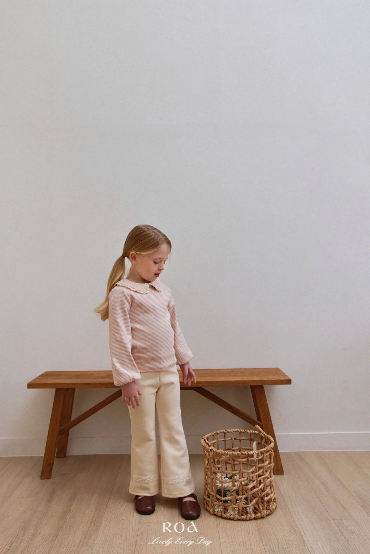 韓國童裝 26春 |   RO22 Lace Flare Pants (80~120cm)