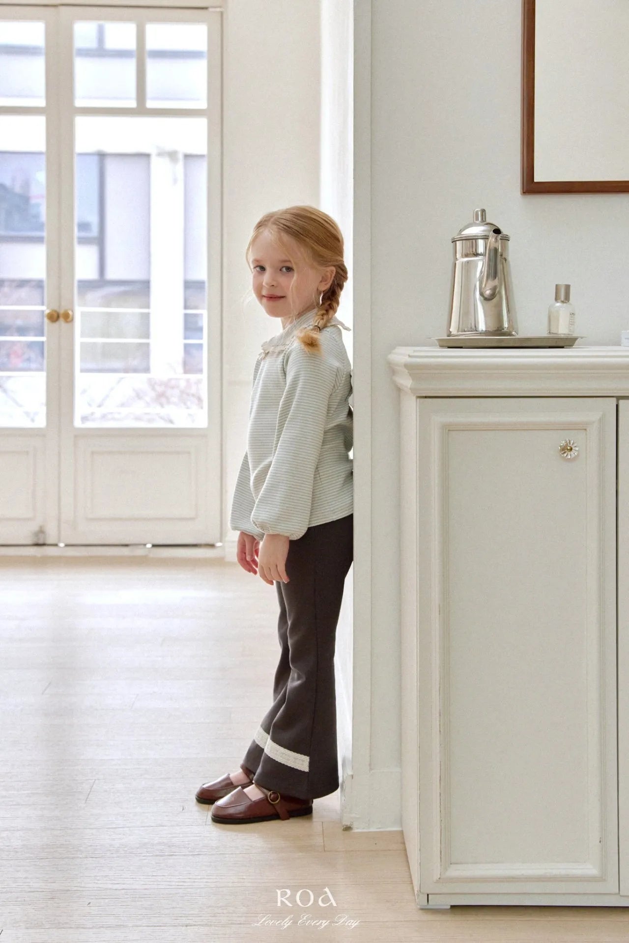 韓國童裝 26春 |   RO22 Lace Flare Pants (80~120cm)