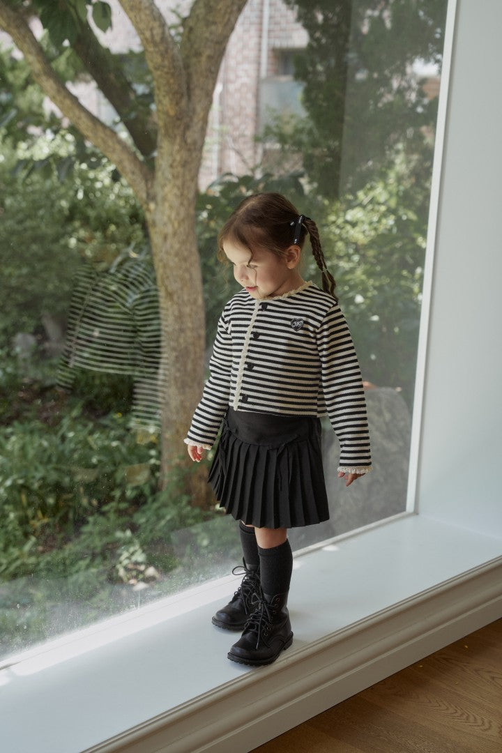 韓國童裝 26秋| MN08 Ribbon Pleated Skirt 短裙 (90-140)