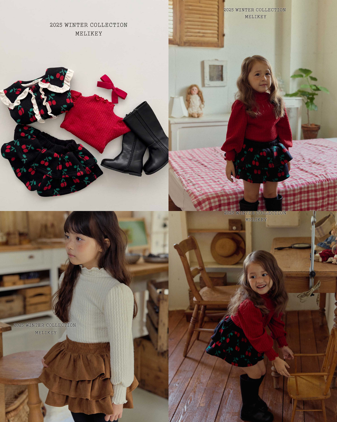 韓國童裝 25秋冬 | ME25448 Puff Tee