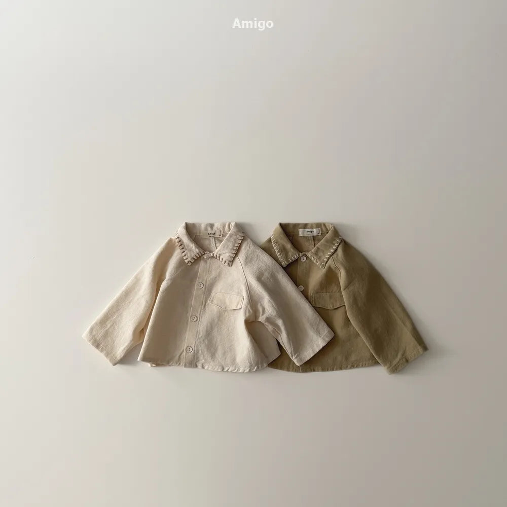 韓國童裝 26春 | AM24 Shirt Jacket (80~120cm)