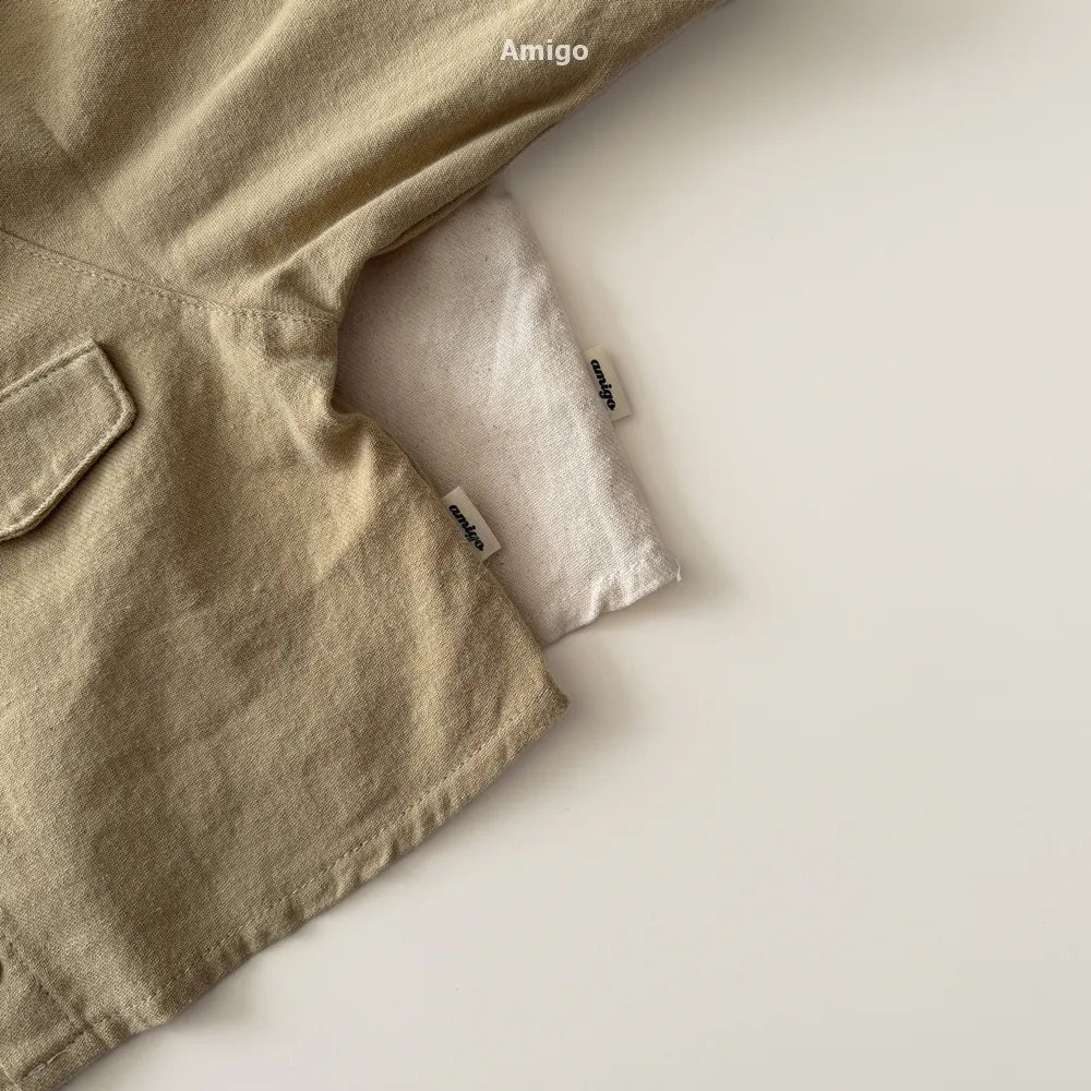 韓國童裝 26春 | AM24 Shirt Jacket (80~120cm)