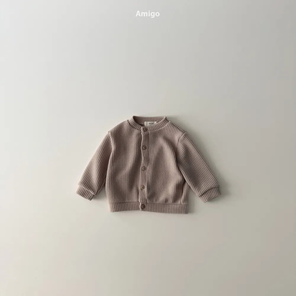 韓國童裝 26春 | AM19 Highneck Cardigan (80~120cm)