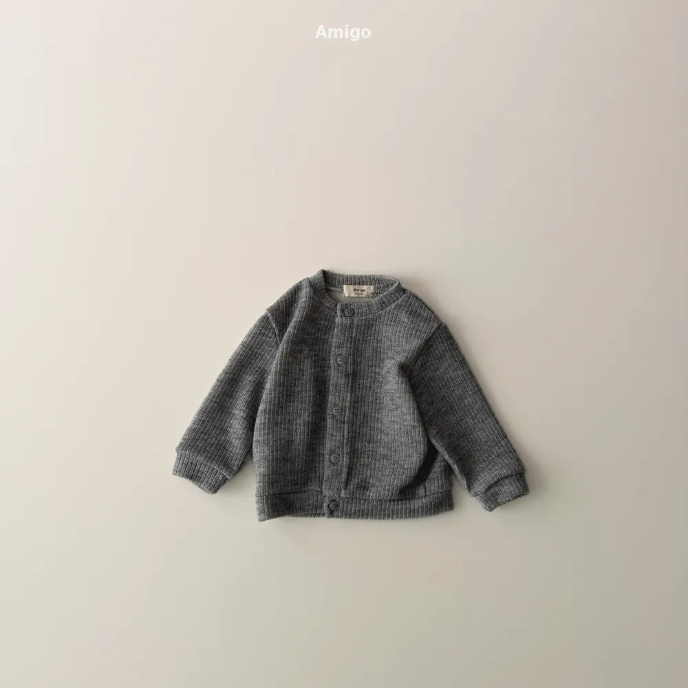 韓國童裝 26春 | AM19 Highneck Cardigan (80~120cm)