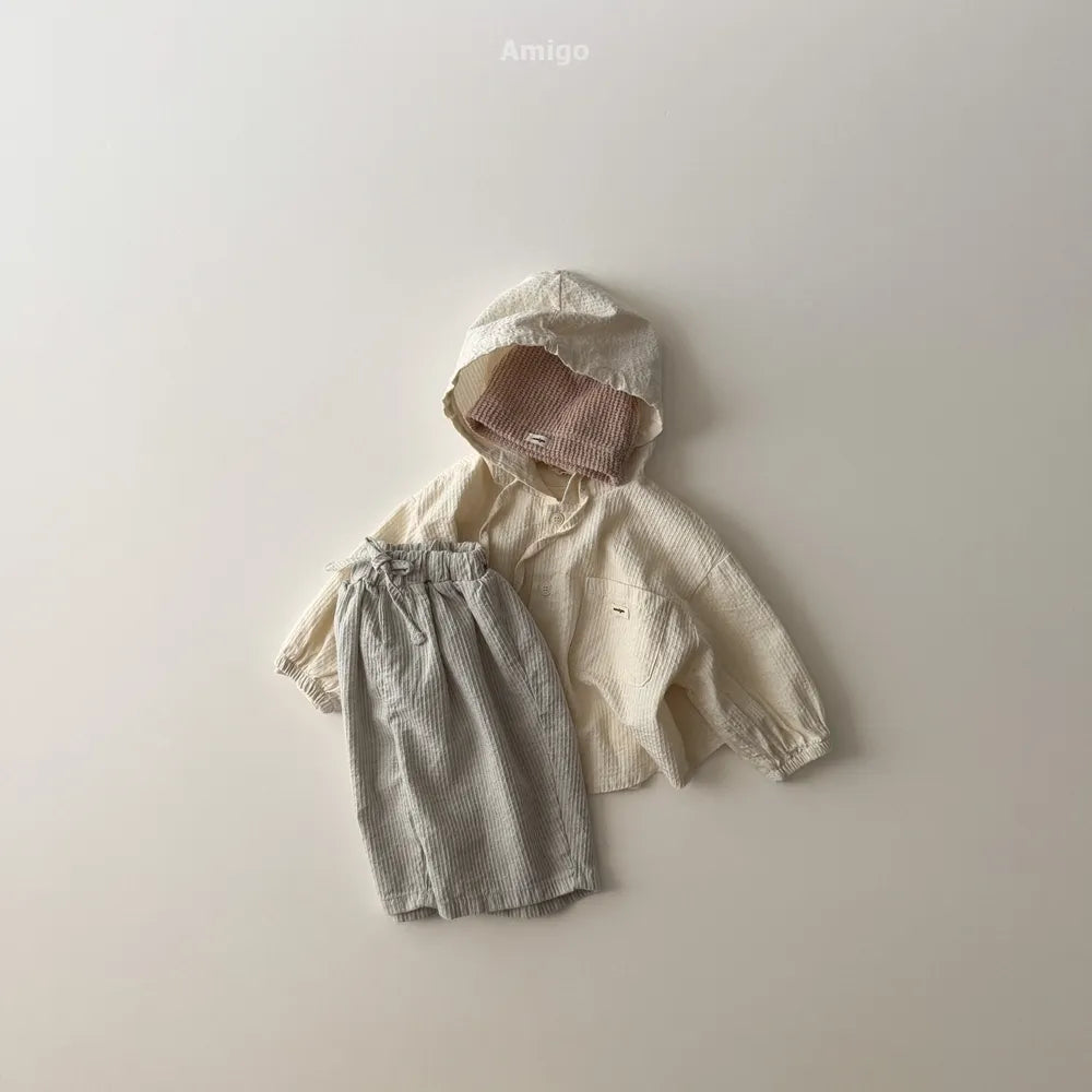 韓國童裝 26春 | AM31 Stripe Pants (80~120cm)