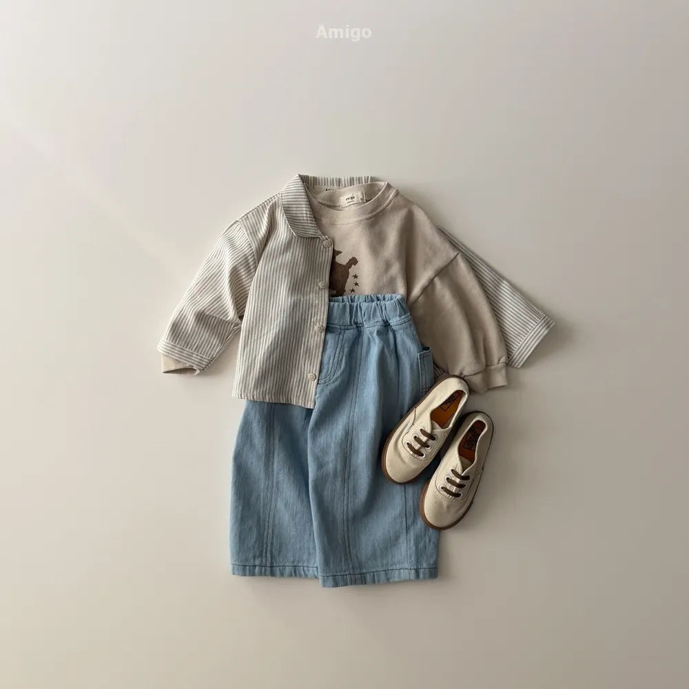 韓國童裝 26春 | AM45 Jump Denim Pants (80~120cm)