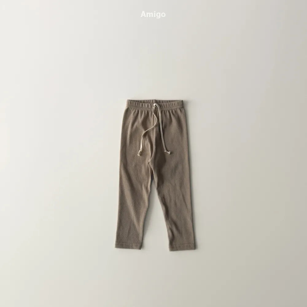 韓國童裝 26春 | AM37 Cotton Rib Leggings (80~120cm)