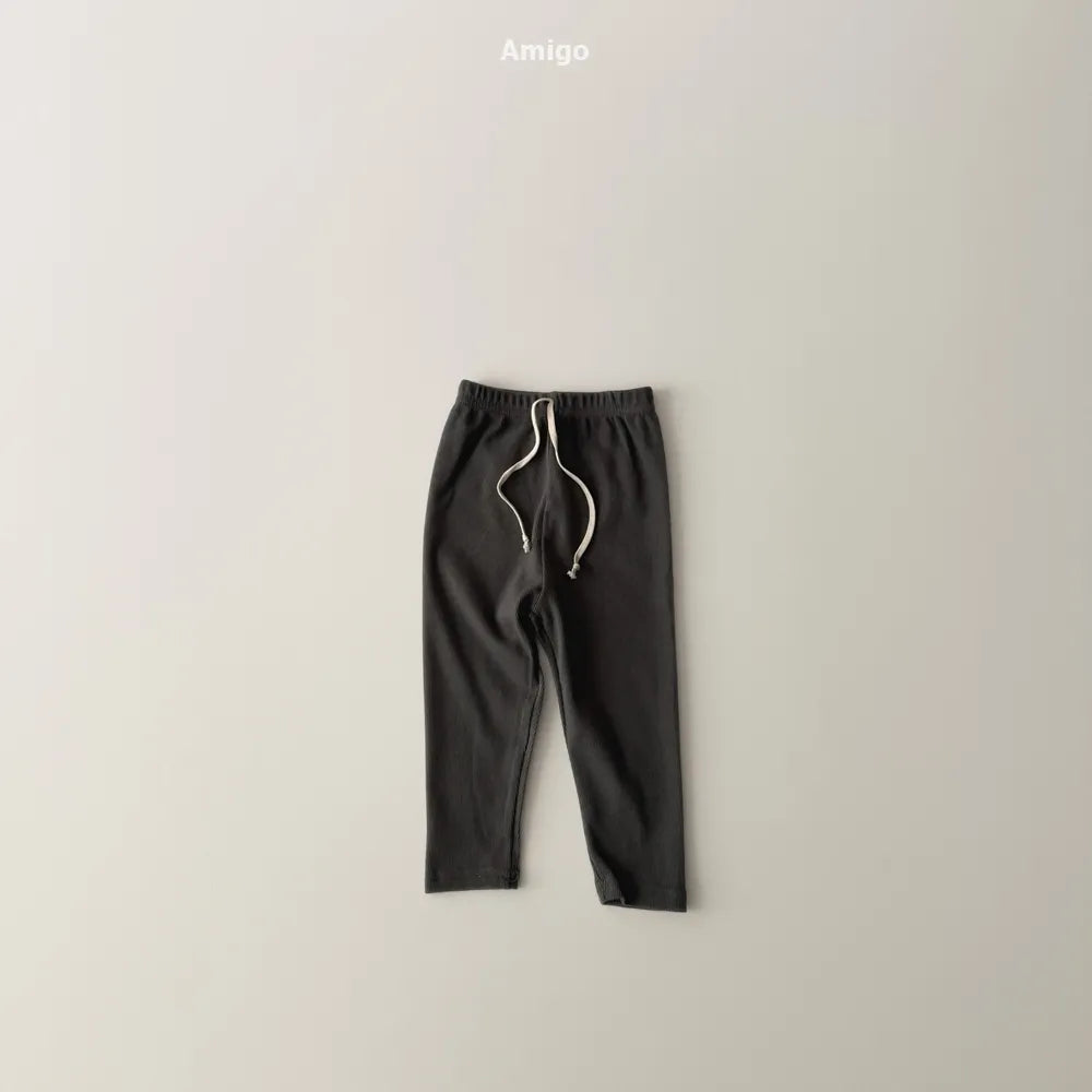 韓國童裝 26春 | AM37 Cotton Rib Leggings (80~120cm)