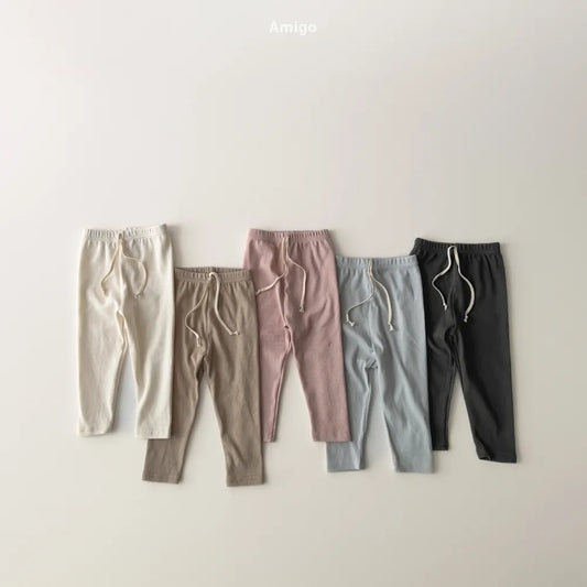 韓國童裝 26春 | AM37 Cotton Rib Leggings (80~120cm)