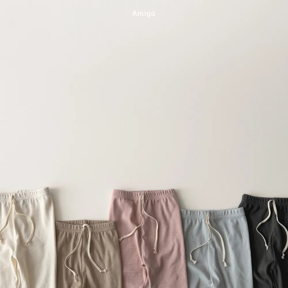 韓國童裝 26春 | AM37 Cotton Rib Leggings (80~120cm)