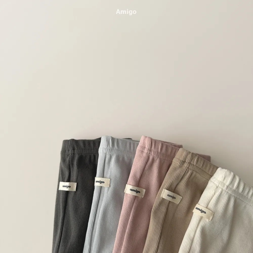 韓國童裝 26春 | AM37 Cotton Rib Leggings (80~120cm)
